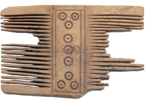 Bone comb discovered on Bribirska glavica; 4th century CE