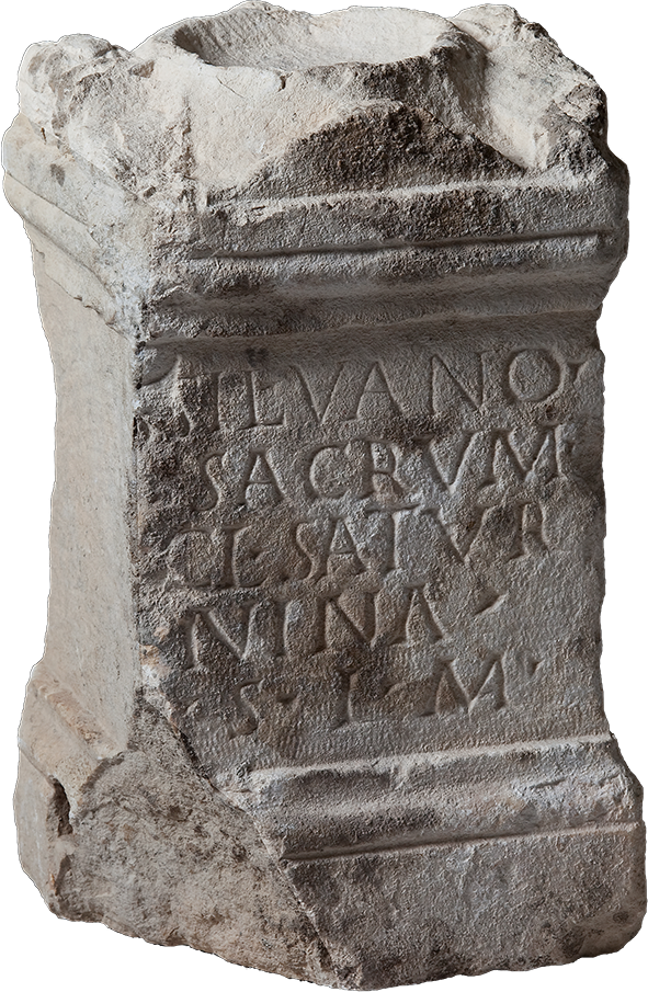 Votive altar dedicated to Silvanus by Claudia Saturnina; 2nd century