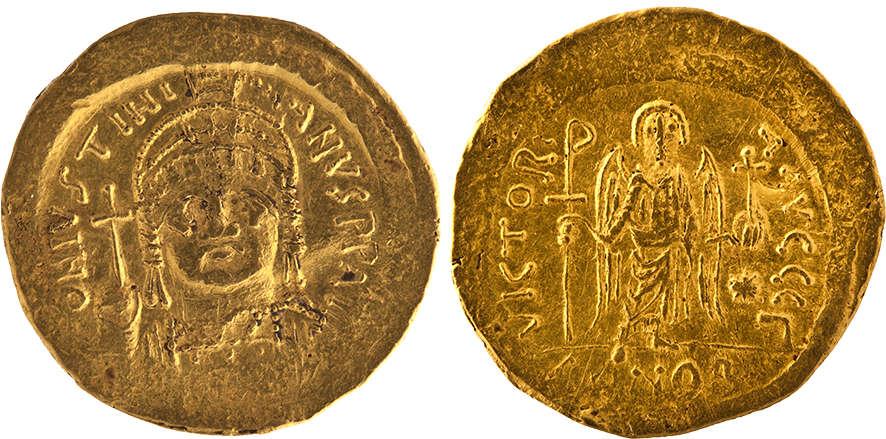  Solidus minted under Justinian I